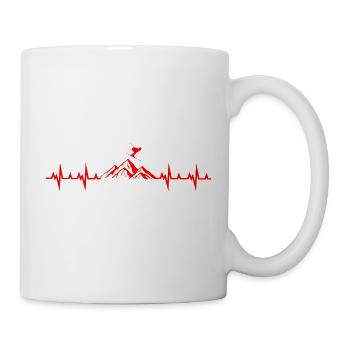 Ski Snowboard Snowboarder - Mug blanc - blanc - Droite