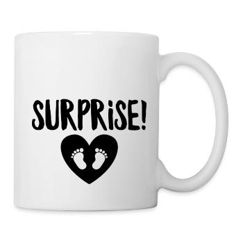 Überraschung Schwangerschaftsankündigung Mama zu werden - Tasse - Weiß - Rechts