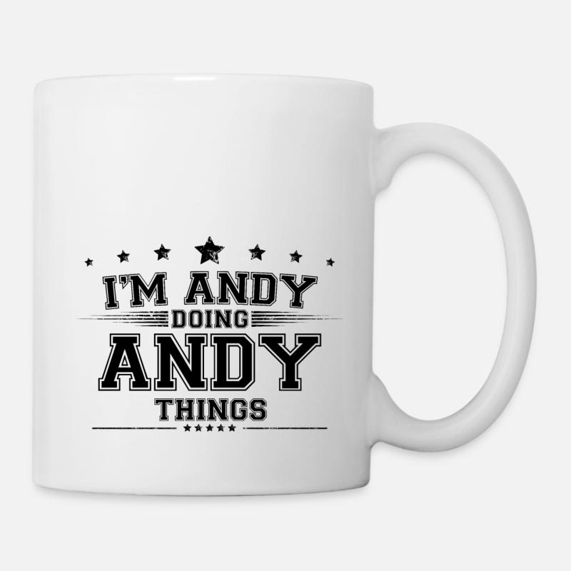 i’m Andy doing Andy things - Mug - white