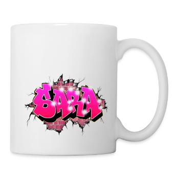 Graffiti Custom First Name SARA - Mug - white - Right