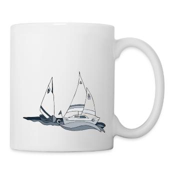 Segelboote - Tasse - Weiß - Rechts