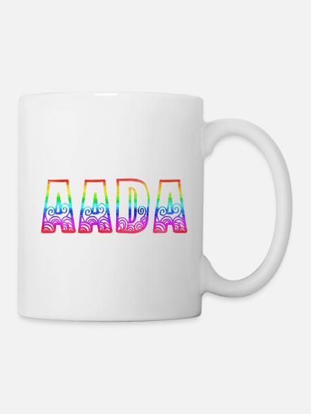 aada rs regenbogen - Tasse - Weiß