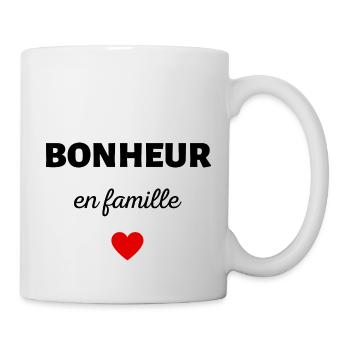 bonheur en famille - Mug blanc - blanc - Droite
