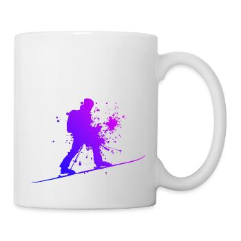 Ski Tour Ski De randonnée Ski Tour Ski Mounta homme - Mug blanc - blanc - Droite