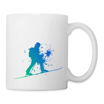 Ski de randonnée pour hommes Ski Alpinisme - Mug blanc - blanc - Droite