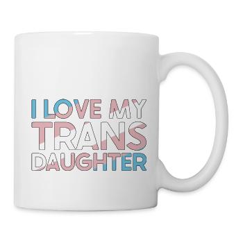 LGBT Gay Rainbow pour les amis et la communauté - Mug blanc - blanc - Droite