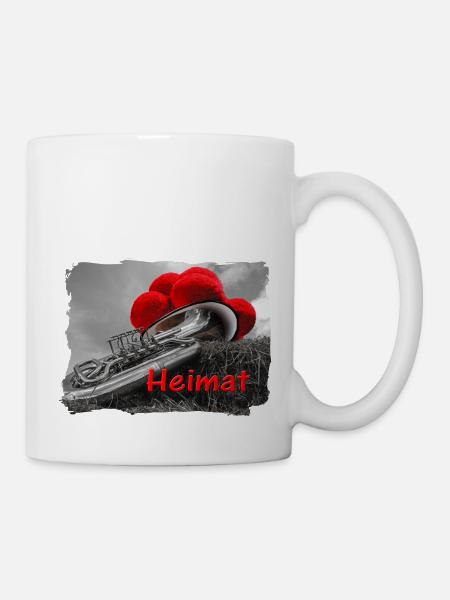 Die Tuba und ihre Heimat ART - Tasse - Weiß