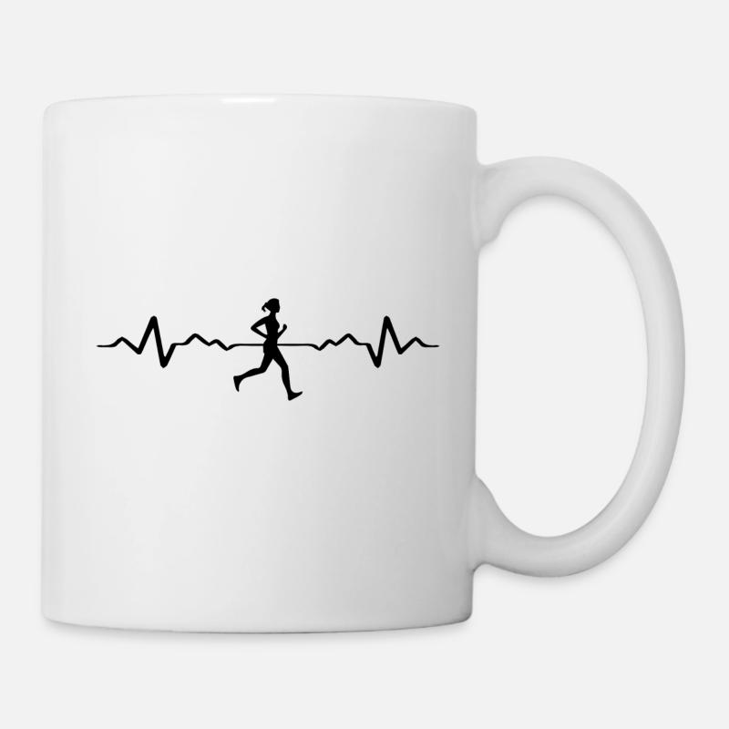 Marathon Running Run jogging - Tasse - Weiß
