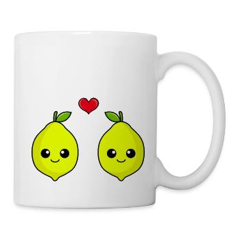 Lemon Couple Love Comic - Mug - white - Right