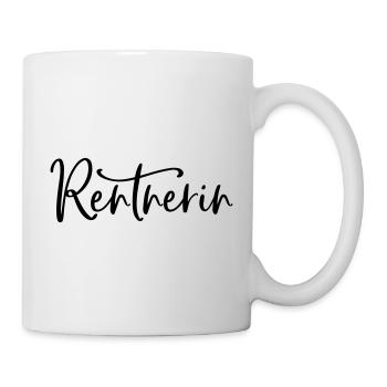 Rente Ruhestand Rentnerin (Farbe änderbar) - Tasse - Weiß - Rechts