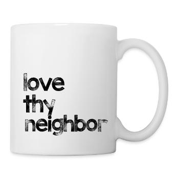 Aime ton prochain - Vêtements chrétiens - Mug blanc - blanc - Droite
