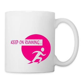 Marathon Running Run jogging - Mug - white - Right