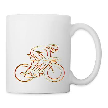 Bicycling bike adrenaline bike cycling - Mug - white - Right