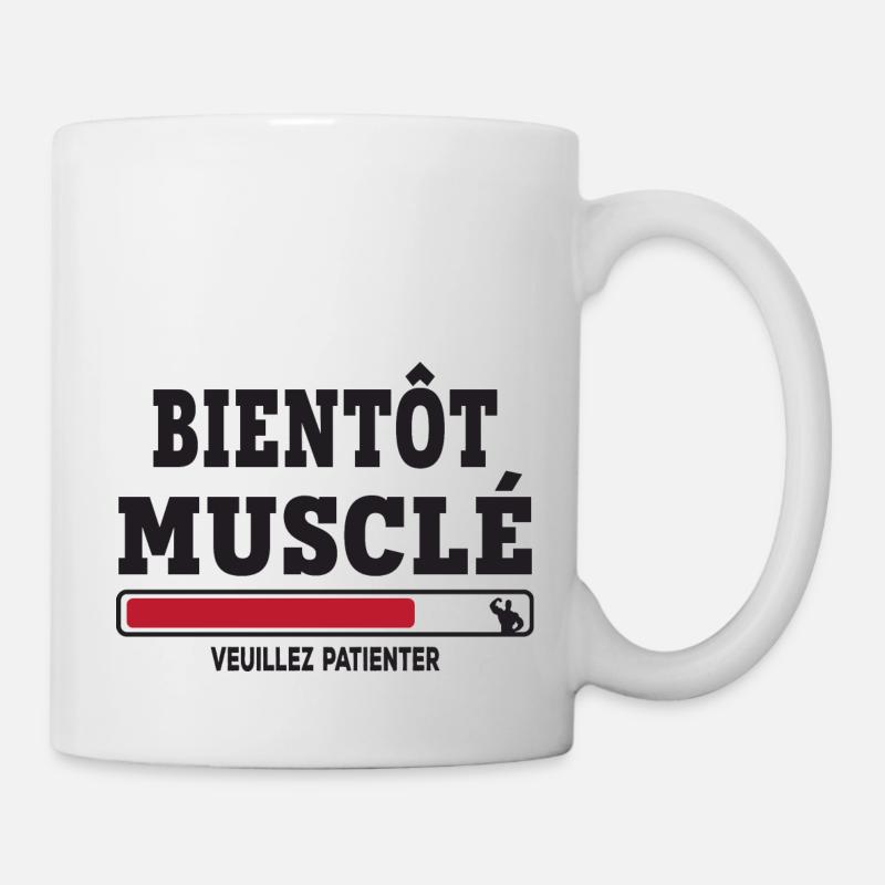 bientôt musclé - Mug blanc - blanc
