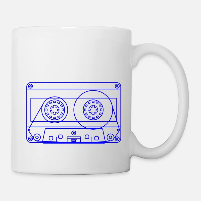 Farbe veränderbar | Cassette Kassette - Tasse - Weiß