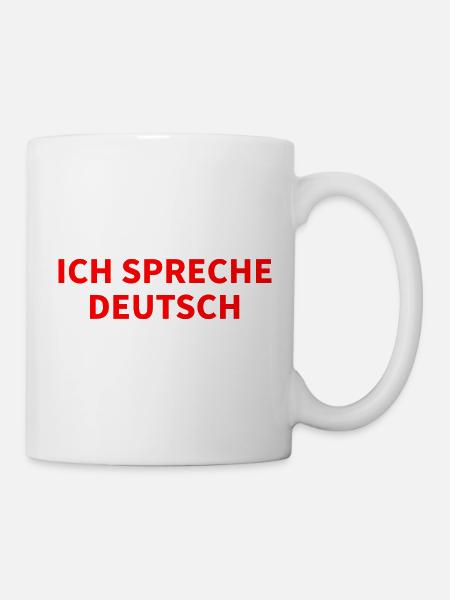 PARLO TEDESCO - LINGUA GERMANIA - Tazza - bianco