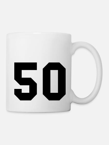 50 - Mug blanc - blanc