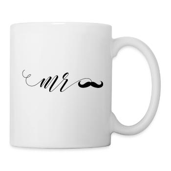 monsieur mr t-shirt couple - Mug - white - Right