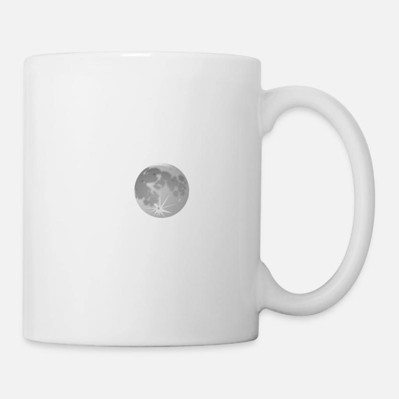 battement de cœur lune - Mug blanc - blanc