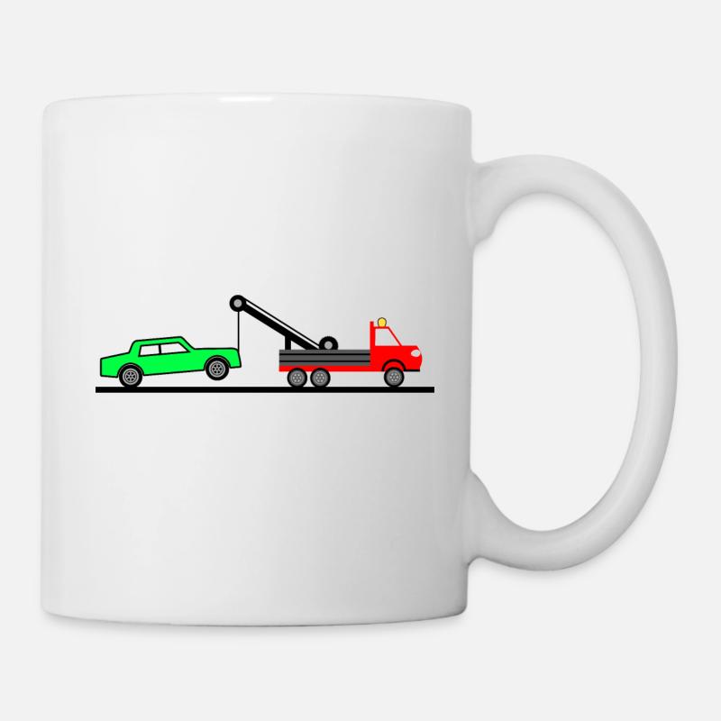 Abschleppwagen - Tasse - Weiß