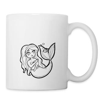 Mermaid - Mug blanc - blanc - Droite