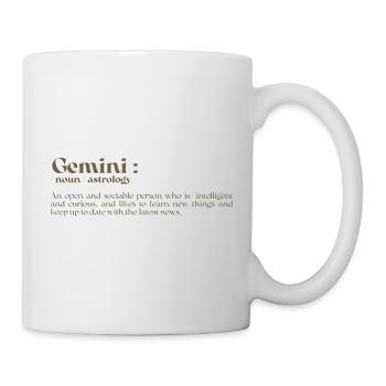 Astrological sign GEMINI definition- gift idea - Mug - white - Right