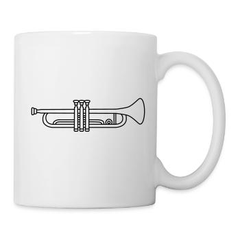 Music Trumpet Instrument - Mug - white - Right