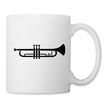 Instrument Musique Trompette - Mug blanc - blanc - Droite
