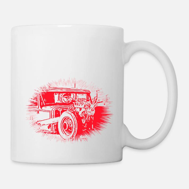 Auto - Tasse - Weiß