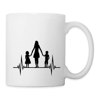 Fréquence Mama Enfants - Mug blanc - blanc - Droite