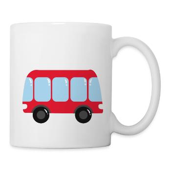 Bus Red - Mug - white - Right