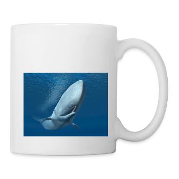 Pottwal, Wal, Walfisch, Geschenkidee - Tasse - Weiß - Rechts