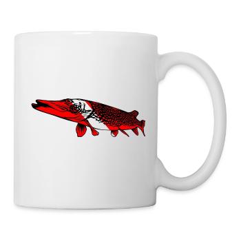 Pike par Scuba.Style - Mug blanc - blanc - Droite