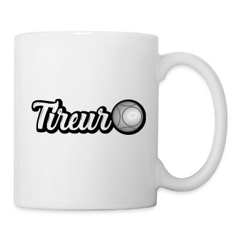 tireur pétanque - Mug blanc - blanc - Droite