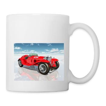 Rennwagen aus den 1920er Jahren - Tasse - Weiß - Rechts