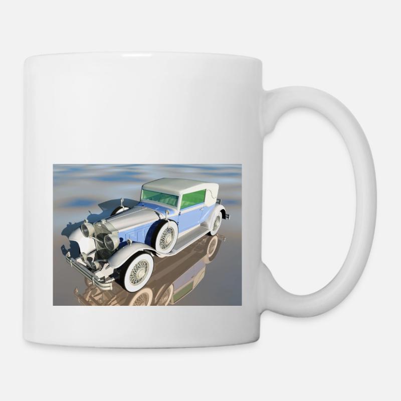 Oldtimer, Auto, Automobil, Geschenkidee - Tasse - Weiß