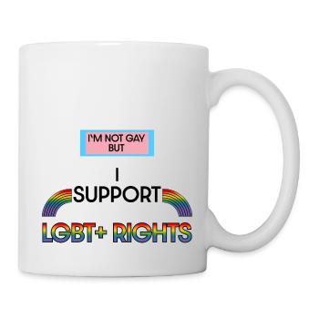 pas gay soutenir les droits lgbt - Mug blanc - blanc - Droite