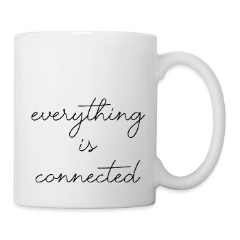 everything is connected love connection relationship - Mug - white - Right