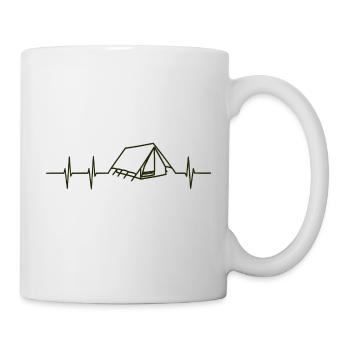 Heart Rate Camping - Mug - white - Right