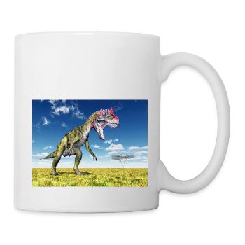 Dinosaurier Cryolophosaurus - Tasse - Weiß - Rechts
