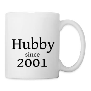 Hubby since 2001 für den Partner - Tasse - Weiß - Rechts
