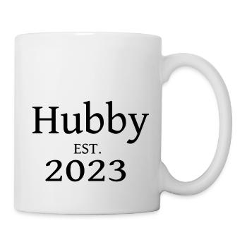 Hubby EST. 2023 für den Partner - Tasse - Weiß - Rechts