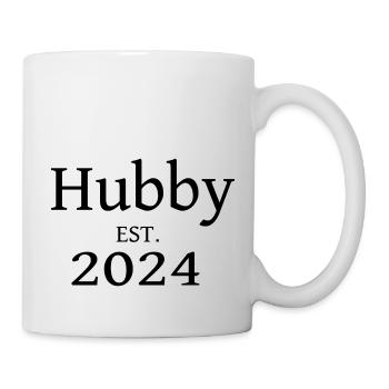 Hubby EST. 2024 für den Partner - Tasse - Weiß - Rechts