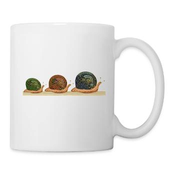 Schnecken - Tasse - Weiß - Rechts