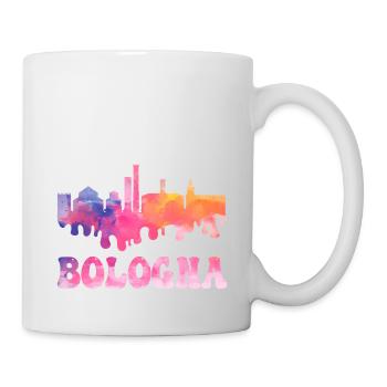 Bologna Italy City Skyline Splash Colorful - Mug - white - Right