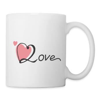 Ich liebe dich - Tasse - Weiß - Rechts