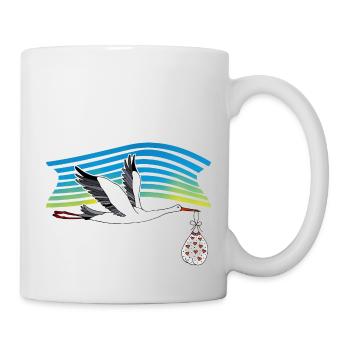 Oiseau - Mug blanc - blanc - Droite
