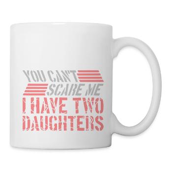 J’ai deux filles - Mug blanc - blanc - Droite