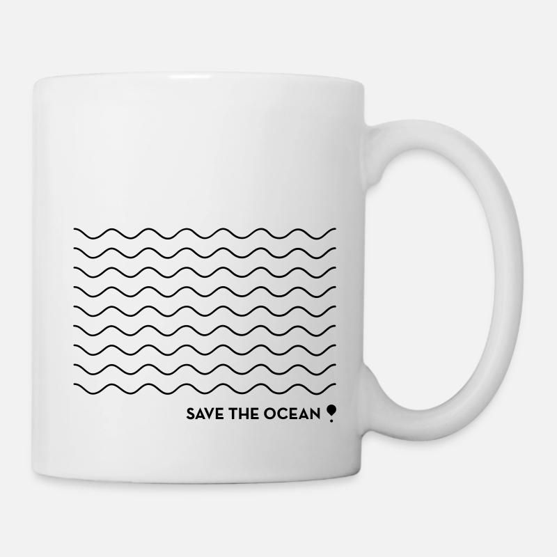 Save the ocean! - Tasse - Weiß