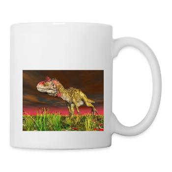 Dinosaurier Cryolophosaurus - Tasse - Weiß - Rechts